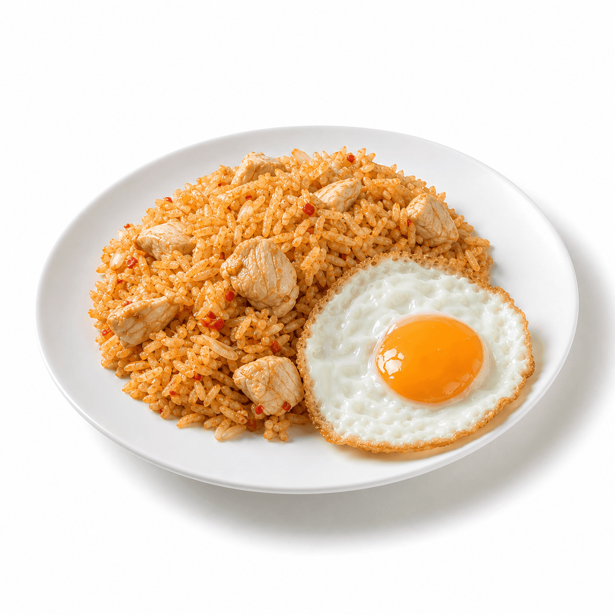 ข้าวผัดต้มยำไก่ + ไข่ดาว